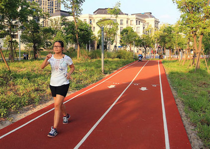 南翔東社區(qū)新增兩條健身步道